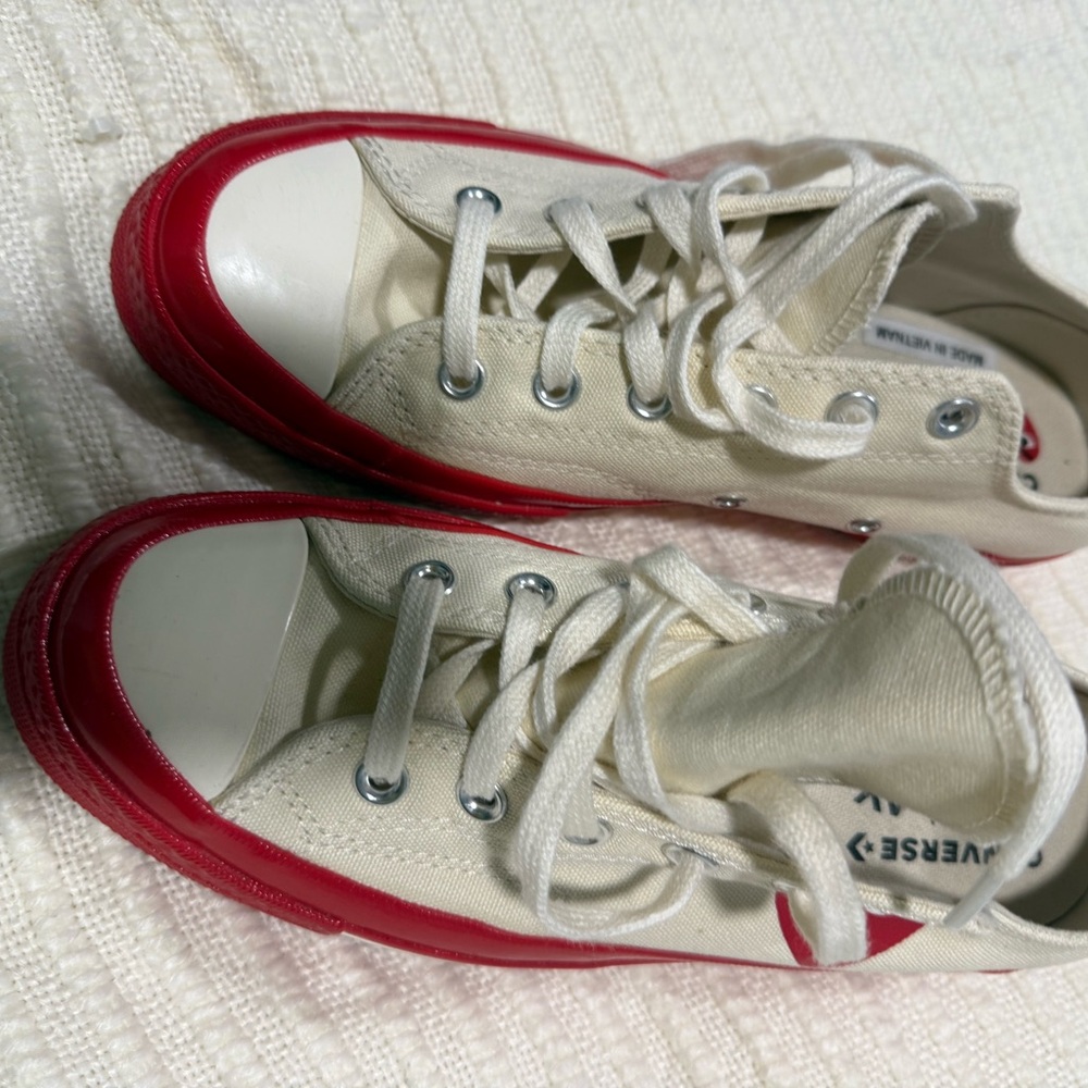 Converse White and Red Sneakers